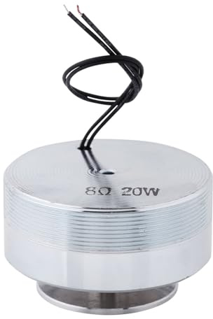All Frequency Resonance Speaker Strong Bass Vibration Louderspeaker, 50mm 2in Steel Vibration Speaker Round Resonance Loudspeaker, Equivalent of Traditional Loudspeaker 8 Inch Bass Effect(8惟 20W)