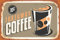 AGDeko® Blechschild 30x40cm Takeaway Coffee Kaffee zum Mitnehmen Angebot