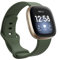 honecumi Bracelet Compatible avec Fitbit Versa 4/Versa 3/Sense Bracelet Hommes Femmes, Versa 3 Souple Silicone Classiques Reglables Sport Bracelet Accessoires Élégant Sangle, Petit/Vert Profond