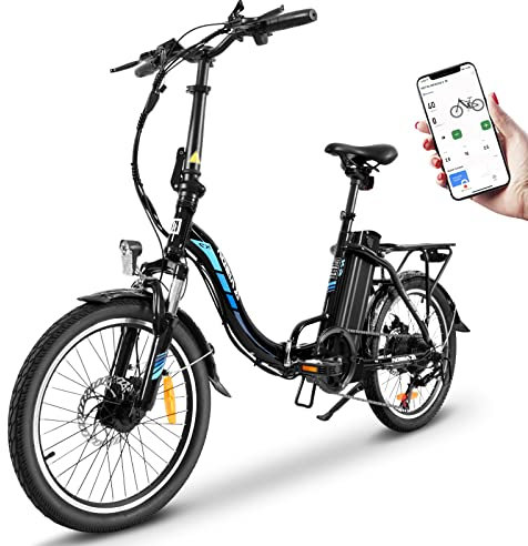 KAISDA K7 Ebike Klapprad 20 Zoll 36V 13Ah Akku,Leichtes E-Bike 7 Gang-Schaltung, e Bike klapprad, elektrofahrräder für Herren Damen,Trekking/City Pedelec