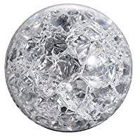 HXSCOO Kristall Feng Shui Ball Brunnen Bonsai Glaskugel EIS Knacken Ball Hausgarten Dekoration Ornamente Knackende Kugel (Color : Clear, Size : 30mm)