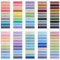 Qufiiry 2000 Stück Haftnotizen, 10 Stile Haftstreifen, Mehrfarbig Sticky Notes, Index Tabs, Aesthetic Klebezettel Klein für Seitenmarkierung Lesezeichen