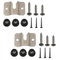Ruiwaer 2Sets Silver Dartboard Mounting Bracket Kit Dart Board Wall Mounting Hardware Wall Handling Portable Dart Board Set with Pads and Screws Dart Holder