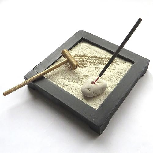 Purity Style Miniature Zen Garden Set calming addition to the Home or Office - ideal for Meditation Relaxation, Harmony, Tranquillity