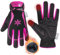 HANDLANDY Damen Winter Arbeitshandschuhe, Isolierte Thermo-Arbeitshandschuhe, Touchscreen Warme Gartenhandschuhe, Größe M
