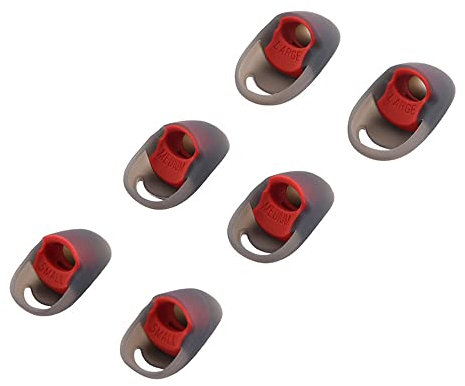 Recambio de Silicona Earbud Ear Buds Consejos para HyperX Cloud, 2PCS (Rojo Medio)