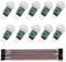 AEDIKO 10pcs AM312 PIR Motion Sensor AM312 Mini Detector Module HC-SR312 Pyroelectric Infrared PIR Motion Automatic Detector DC 2.7 to 12V With Jumper Cable