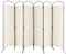 GOPLUS Paravent Pliable à 6 Panneaux, Brise Vue Intérieure et Extérieure avec Support en Métal,Paravent de Chambre Retractable 300 x 188 CM, pour Salon, Chambre, Bureau(Blanc)