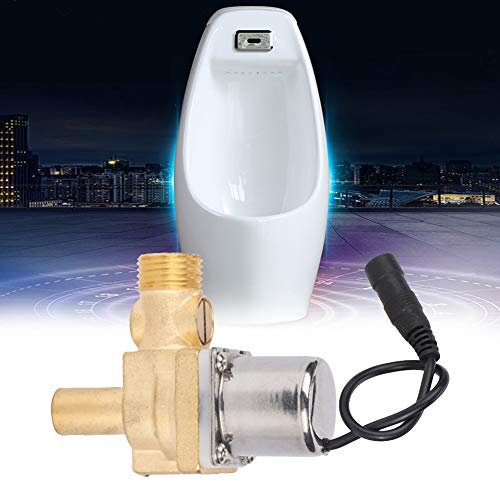 Premium Badezimmer Urinalsensor Magnetventil mit universeller 6V Spannung für einfache Bedienung (C integriertes Keramik-Urinal-Magnetventil (mit)