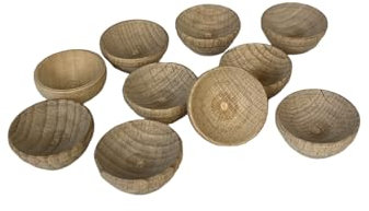Sparfroh Holzteller Deko 10er Set