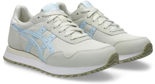 ASICS Damen Tiger Runner Ii Sneaker, Cream Light Blue, 42 EU