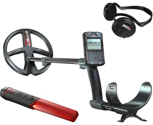 XP Deus 2 22 FMF RC WSA 2 mit gratis MI-6 Pinpointer, Profi XP Metalldetektor, Metallsuchgerät