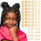Tyqour 64 Stück Gold Haarschmuck für Zöpfe Dreadlocks Loc Schmuck für Haar, Goldene Haarringe Braids Metall Cuffs Flechtet Haar Schmuck Dreadlocks Zubehör für Herren Damen Mädchen Jungen