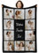 iDIY Plaid Personnalisé avec Photo et Texte - Couverture Personnalisée - Cadeau Personnalisé Femme, Homme, Couple, Famille - Cadeau Saint-Valentin, Fête des Pères, Fête des Mères - 10 Photos