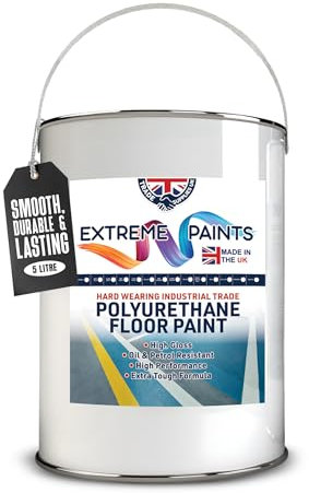TRADE SUPPLIES UK - Extreme Polyurethane Floor Paint. Durable, Premium-Grade Paint for Concrete, Wood, Garage, Outdoor & Indoor Floors - Mid Green, 5L