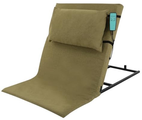 Akuoyiexemye 50W Elektrisch Verstellbare Bettlehne, Rückenstütze Bett Verstellbar 2-80º Max Tragfähigkeit 300kg, Medizinische Bettstütze für Nacken Kopf und Lendenwirbelstütze (Grün)