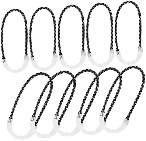 Mipcase 20pcs Diy Zipper Pullers Plastic Zipper Extension Grippers Pull Tab for Travel Suitcases