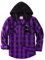 JACKETOWN Camicia in Flanella Quadri da Uomo con Cappuccio Maniche Lunghe vestibilità Regolare Camicie Casual Comode in Cotone con Taschino sul Petto Taglia M-3xl