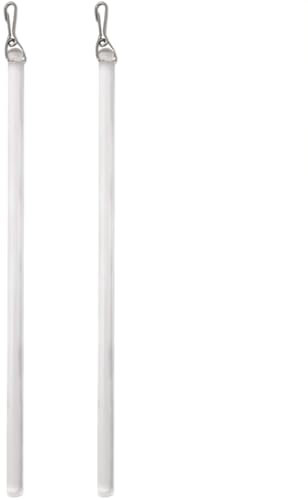 XFUYI Lot de 2 tiges de Traction Transparentes de 43,2 cm pour Rideaux avec Crochet pour Ouvrir et Fermer Les Rideaux