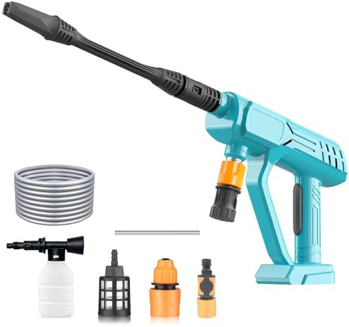 Cordless High Pressure Washer, Portable, Adjustable Nozzle, 5m Hose High Pressure Washer for Car/Floor/Garden Cleaning and Watering (Tool Only),Compatible with Makita 18V Batteries