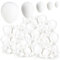 com-four® 288x weiße Deko-Ostereier aus Kunststoff - große und kleine Plastikeier zum Anmalen und Aufhängen - Kunststoffeier-Dekoration zu Ostern
