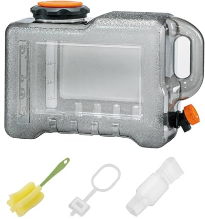 Starnearby Tanica Acqua con Rubinetto, Compatibile con Pompa per Bottiglie d'Acqua, Serbatoio per Acqua Potabile, Contenitore Acqua da Campeggio, Senza BPA per attività all'aperto