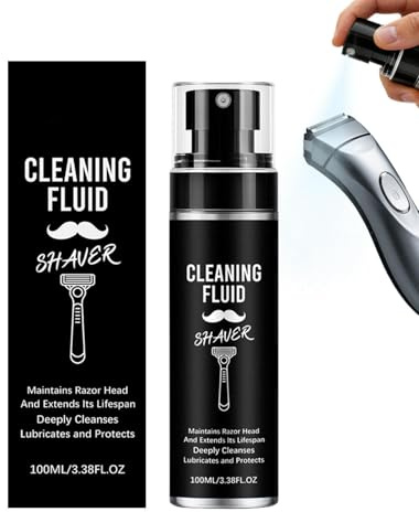 Elektrischer Rasierer-Reiniger,100 ml Reinigungsspray für Haarschneider - Reinigungslösung für Rasierer | für Männer Vater Großvater Kollege Barbershop Zuhause Reisen