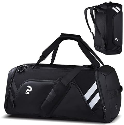 Sporttasche für Damen und Herren, 58L Sporttasche mit schuhfach & Nassfach | 58L Sporttasche Herren mit Schuhfach & Nassfach, Trainingstasche Fitness Tasche Gym Bag für Fitness, Schwimmen, Sport, Reisen