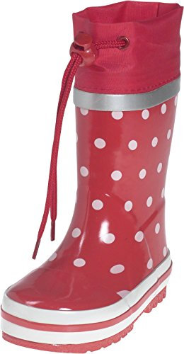 Playshoes Stivali di Gomma Unisex - Bambini e ragazzi, Rosso (Punti Rossi), 20/21 EU
