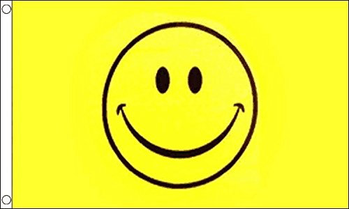Flagge mit Smiley-Gesicht, 152 x 91 cm