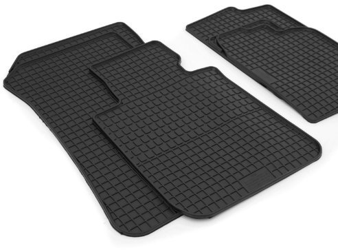 Gummimatten F20 F21 (4-teilig) Qualität Gummi Fußmatten schwarz
