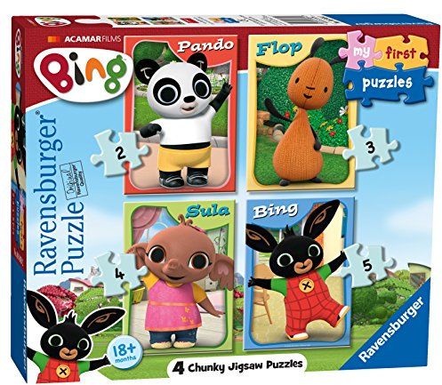 Ravensburger 6869 Bing Bunny-My First Puzzles (2, 3, 4 und 5 Stück) Kleinkindspielzeug für Kinder ab 18 Monaten