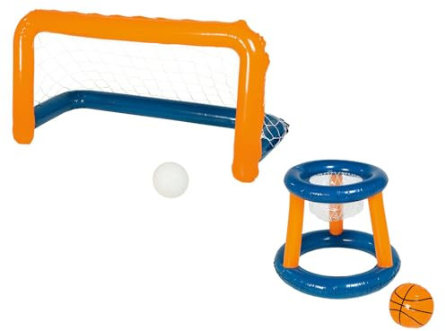 Crivit Pool Spielgeräte Badespaß Wasserspielzeug Outdoor Spielwaren (Tor und Basketballkorb)