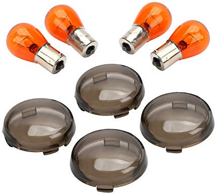 CICMOD 4 Pieces Motorrad Blinker Licht Bernstein Birnes Rauch Objektiv Abdeckungen für Harley Sportster 883 1200 XL XR 2002 Up