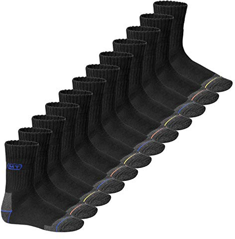 MT Herren Arbeits- und Freizeitsocken (6 oder 12 Paar), Robuste Work Socken