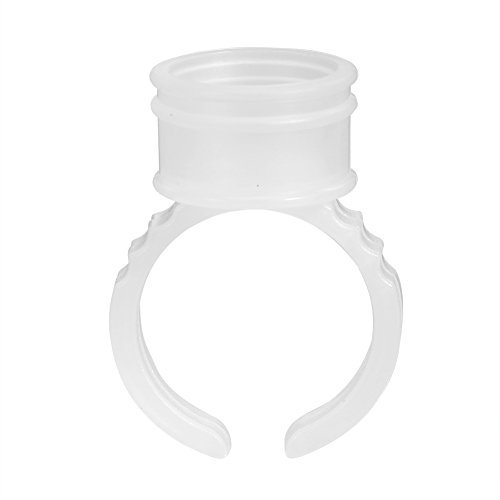 Fdit Tattoo Ink Cap, 100/200/500 Stück Einweg-Tattoo-Tinte Ring Cups Kunststoff Microblading Pigment Zubehör Halter(500pcs) MEHRWEG VERPACKUNG