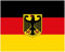 Wallario Poster - Deutsche Flagge mit Wappen in Premiumqualität, Größe: 40 x 50 cm