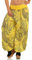Malito Damen Aladinhose mit Print | Haremshose zum Tanzen | Pumphose zum Chillen - Freizeithose - Pluderhose 7185 (gelb)