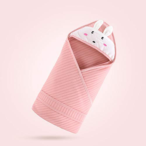 Neugeborene Baby-Pucken Decke, Aus Reiner Baumwolle Wrap Blanket, Stirbt Maschine Waschbar 100% Bio-Baumwolle (Rosa)
