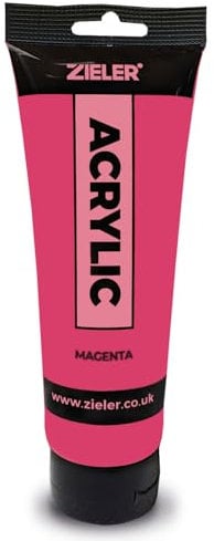 Zieler 120ml Acrylic Paints (Magenta)