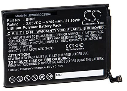 vhbw Batterie Compatible avec Poco M2010J19CI, M3 Smartphone (5700mAh, 3,85V, Li-polymère)