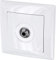Unterputz Antennendose 1-Loch Sat End F-Stecker, All-in-One, Serie G1 reinweiß