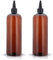 Cosywell Applicator Bottle for Hair Squeeze Bottle 2 Pack 16 Ounce Oil Bottles for Hair Dye Bottle with Cap PET Plastic Refillable Bottles Brown