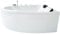 Basera® Classic Indoor Eck-Whirlpool Badewanne Guam für 2 Personen mit 25 Massagedüsen, Wasserfall, LED-Ambiente, Touchpanel, Bluetooth und Radio (Guam rechts)