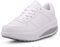 700-INK Mujer Cuña Deportivas Zapatillas Plataforma Casual Running Sneakers Ligero Caminar Zapatos White 38
