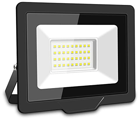 Willpower LED Strahler Außen 30W 3000LM LED Scheinwerfer 6000K Kaltweiß IP66 Wasserdicht LED Außenstrahler Fluter Flutlicht Aussenlampe für Garage Flur Garten Innenhöfe Hotel Sportplatz Hinterhof