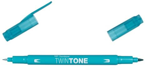 TWINTONE-85 Filzstift mit doppelter Spitze, Smaragdgrün