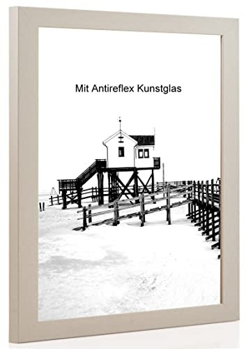 Bilderrahmen Alu mit Antireflexglas - Bildgröße 30x90 cm - Leistenbreite 30mm