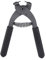Fyearfly Lochzange für Leder, 17cm Hand Held Carbon Stahl Silent Zange Leder Handwerk Locher Werkzeug Lochstanze für Stoff, Biothane, Kunstleder 4mm (4 Zähne)
