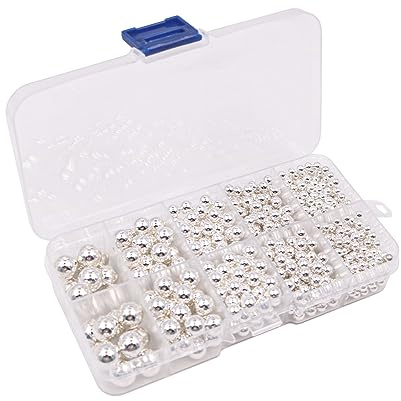 VOANZO 1679PCS Manual Hand Press Pearl Setting Machine with No Hole Pearls Fixing Dies Tool Kit for DIY Manual Pearl Rivet Button Making Tools